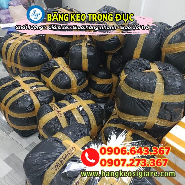 băng keo trong đục dán thùng giá xuất xưởng băng keo đục dùng đóng gói hàng