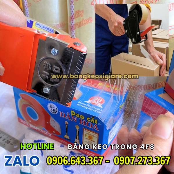 BĂNG KEO TRONG 4F8 100YARD GIÁ SỈ TẠI KHO ứng dụng của băng keo trong