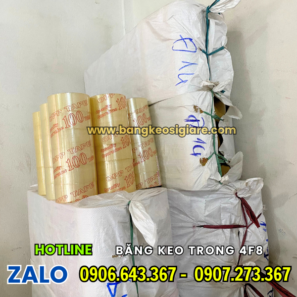 BĂNG KEO TRONG 4F8 100YARD GIÁ SỈ TẠI KHO BĂNG KEO TRONG 4F8 100YARD GIÁ SỈ TẠI KHO
