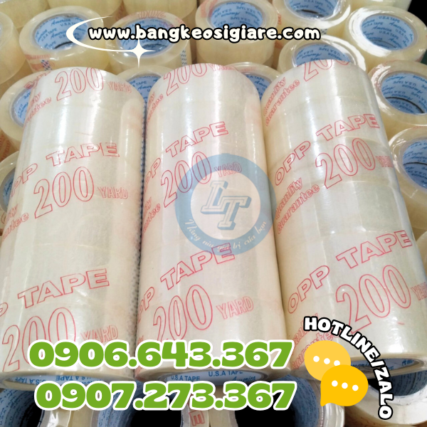 PHÂN PHỐI SỈ BĂNG KEO TRONG MIỀN BẮC TRUNG NAM băng keo trong 200 yard