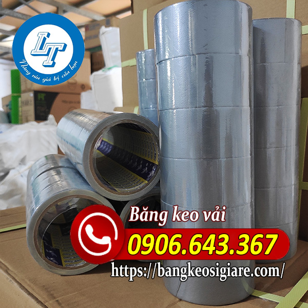 Bảng giá sỉ băng keo vải Băng keo vải xám