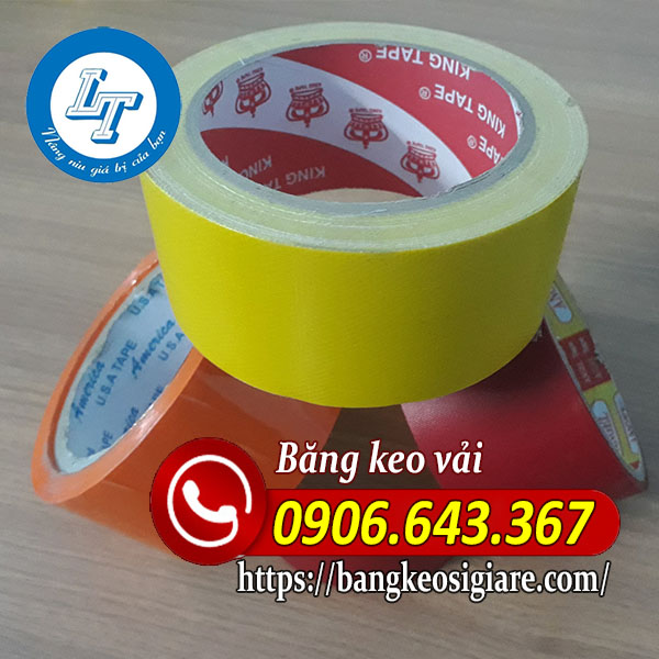 Bảng giá sỉ băng keo vải Băng keo vải nhiều màu