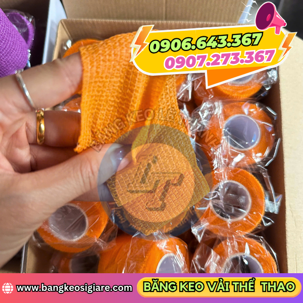 Băng keo vải thể thao có độ co giãn tốt Băng keo vải thể thao có độ co giãn tốt