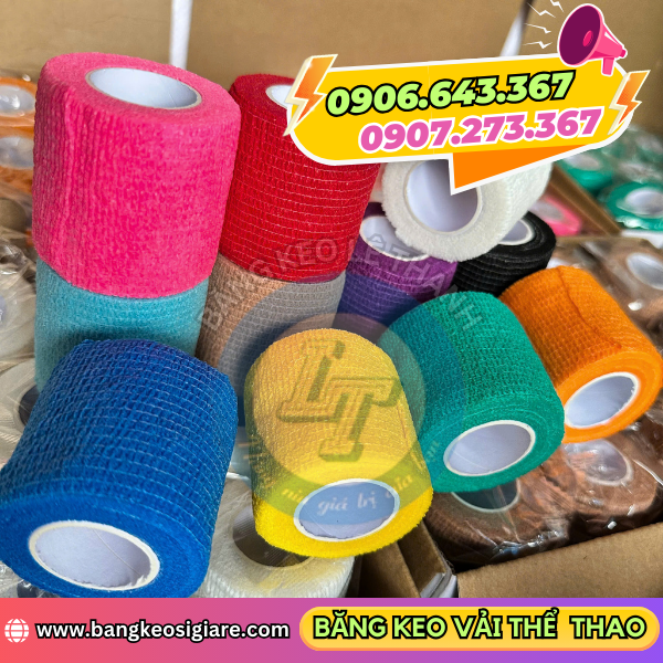 Băng keo vải thể thao từng cuộn nhỏ riêng biệt Băng keo vải thể thao từng cuộn nhỏ riêng biệt