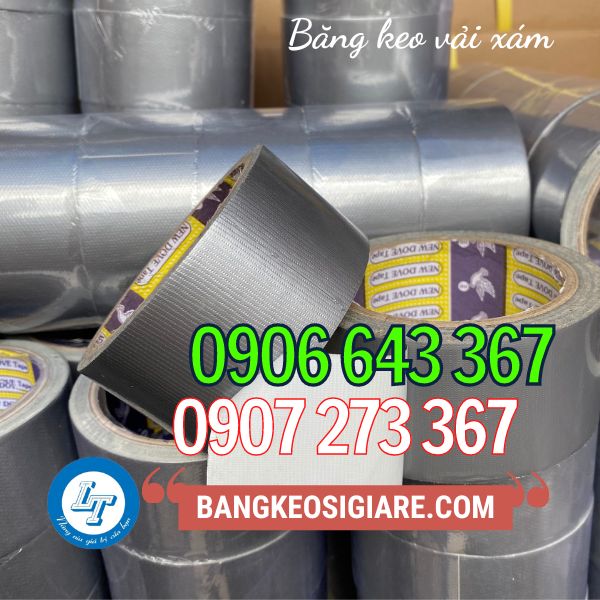 MUA SỈ RẺ BĂNG KEO VẢI XÁM CÓ SẴN TẠI KHO băng keo vải xám giá rẻ