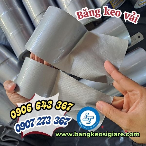 băng keo vải màu xám, màu vàng, màu xanh cuộn 4f8 băng keo vải xám nhiều size