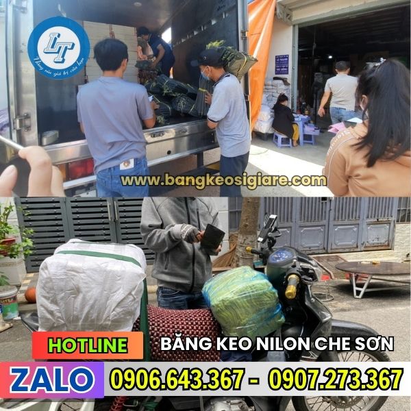 BĂNG KEO VẢI XANH DƯƠNG TẠI KHO CÔNG TY LÊ THANH
