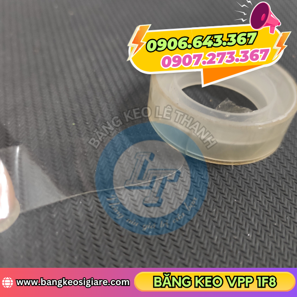 Băng keo văn phòng phẩm 1F8 trong suốt keo bám dính Băng keo văn phòng phẩm 1F8 trong suốt keo bám dính