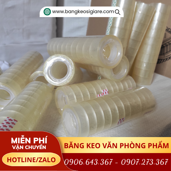 Băng dính văn phòng trong suốt 1f8 Băng dính văn phòng trong suốt 1f8