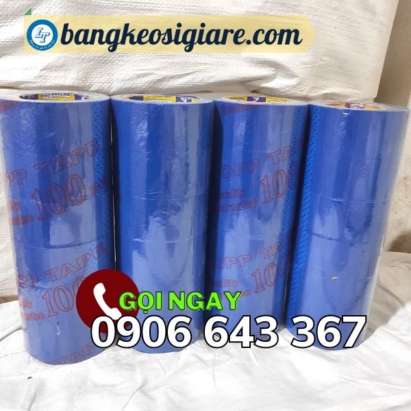 nhà phân phối băng keo màu 4F8 đủ màu băng keo xanh dương