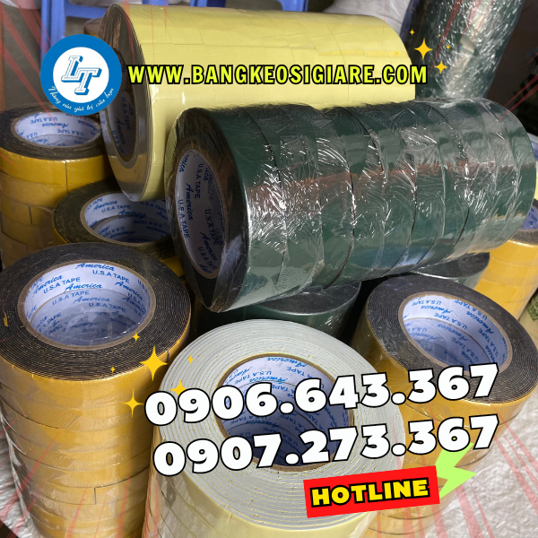 GIÁ TỐT BĂNG KEO XỐP 2 MẶT DÁN TƯỜNG băng keo mút xốp giá rẻ