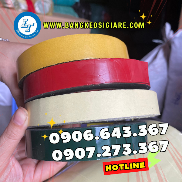 GIÁ TỐT BĂNG KEO XỐP 2 MẶT DÁN TƯỜNG băng keo mút xốp nhiều màu