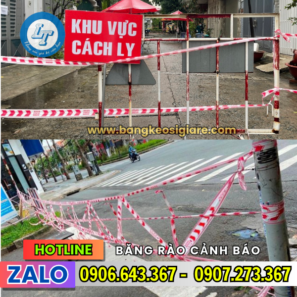 BĂNG RÀO CẢNH BÁO CÔNG TRÌNH BÁN SỈ LẺ THEO CUỘN ứng dụng bẳng rào cảnh báo