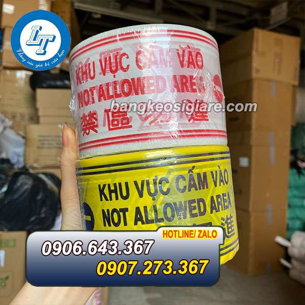 GIÁ CUỘN RÀO CẢNH BÁO KHU VỰC CẤM băng rào cảnh báo