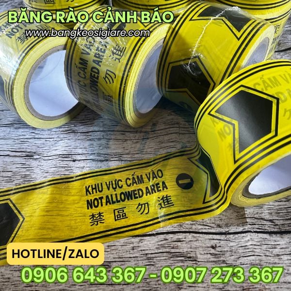 Cuộn băng rào cảnh báo khu vực cấm vào 100m giá rẻ Cuộn băng rào cảnh báo khu vực cấm vào 100m giá rẻ