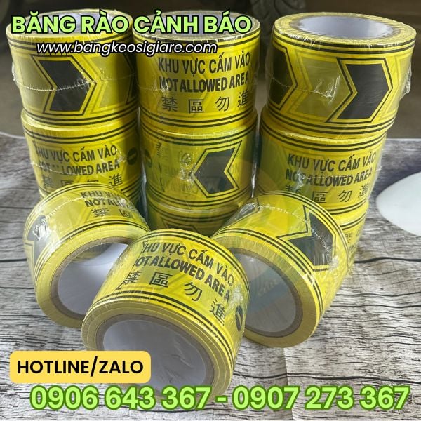 Cuộn băng rào cảnh báo khu vực cấm vào 100m giá rẻ Cuộn băng rào cảnh báo khu vực cấm vào 100m giá rẻ