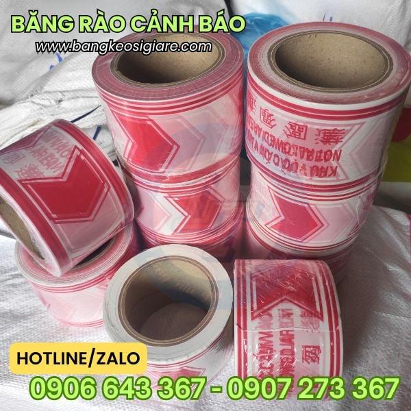 Cuộn băng rào cảnh báo khu vực cấm vào 100m giá rẻ Cuộn băng rào cảnh báo khu vực cấm vào 100m giá rẻ