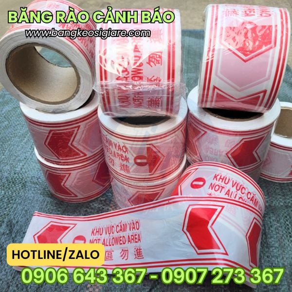 Cuộn băng rào cảnh báo khu vực cấm vào 100m giá rẻ Cuộn băng rào cảnh báo khu vực cấm vào 100m giá rẻ