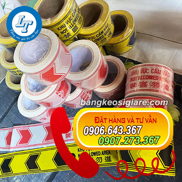 GIÁ BĂNG RÀO CẢNH BÁO LÕI GIẤY băng rào cảnh báo nhiều màu