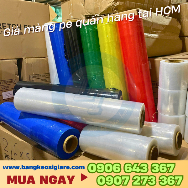 Giá màng PE quấn hàng tại HCM Giá màng PE quấn hàng tại HCM