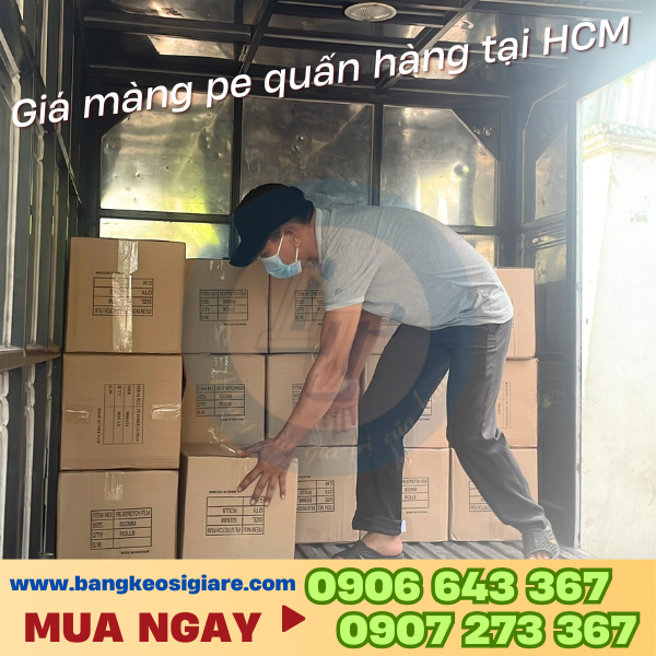 Giá màng PE quấn hàng tại HCM Giá màng PE quấn hàng tại HCM