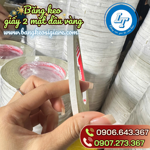 Phân phối băng keo 2 mặt dầu vàng giá siêu rẻ Phân phối băng keo 2 mặt dầu vàng giá siêu rẻ