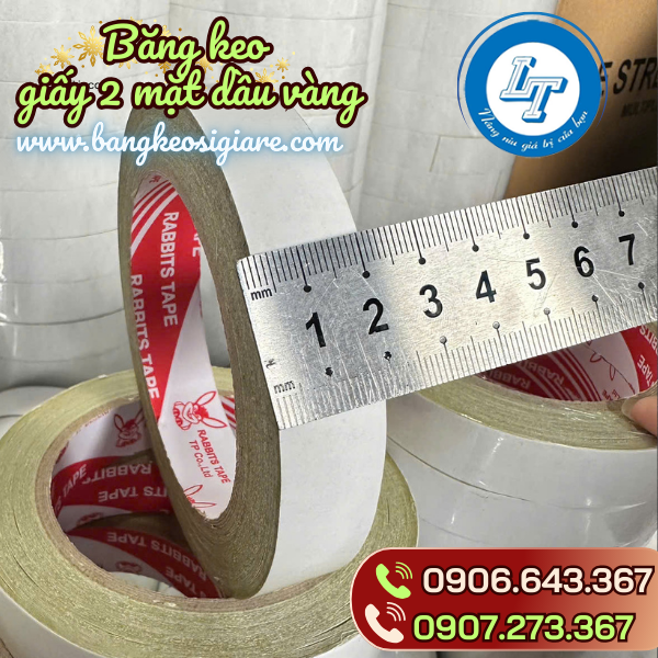Phân phối băng keo 2 mặt dầu vàng giá siêu rẻ Phân phối băng keo 2 mặt dầu vàng giá siêu rẻ