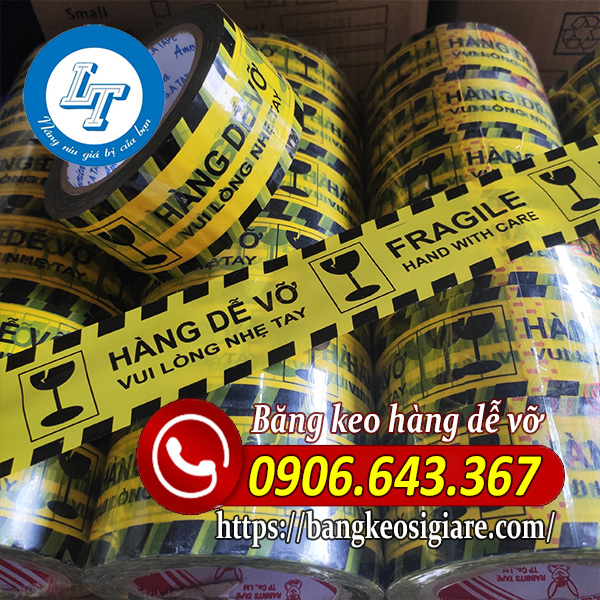 Xưởng băng keo hàng dễ vỡ giá rẻ Băng keo hàng dễ vỡ