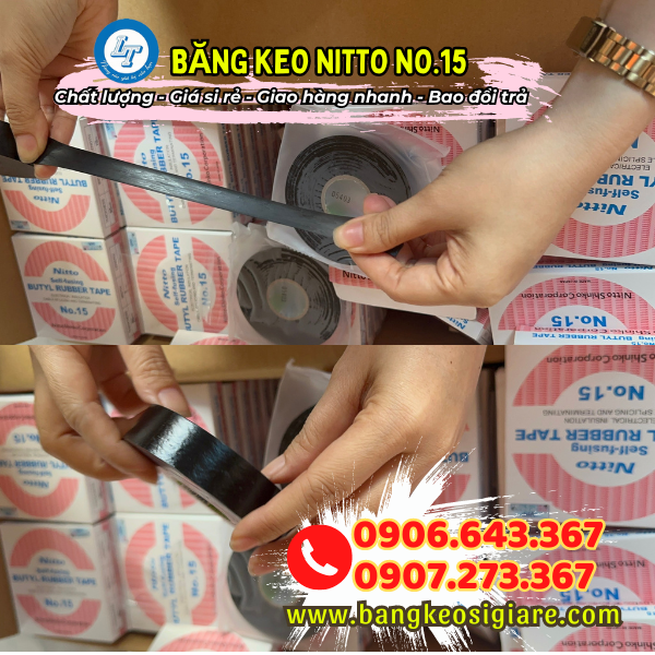 Cung cấp sỉ băng keo điện Nitto No.15 giá rẻ tận xưởng cấu tạo băng keo điện nitto