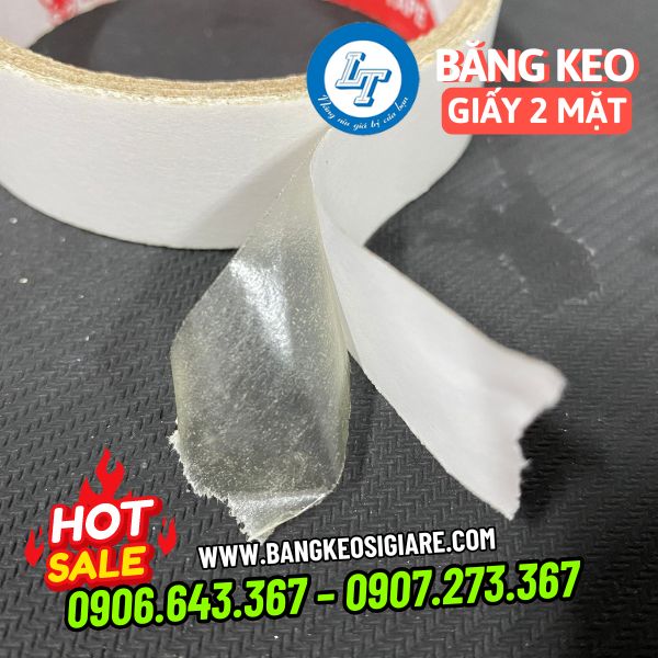 Băng keo giấy 2 mặt giá rẻ cấu tạo băng keo giấy 2 mặt