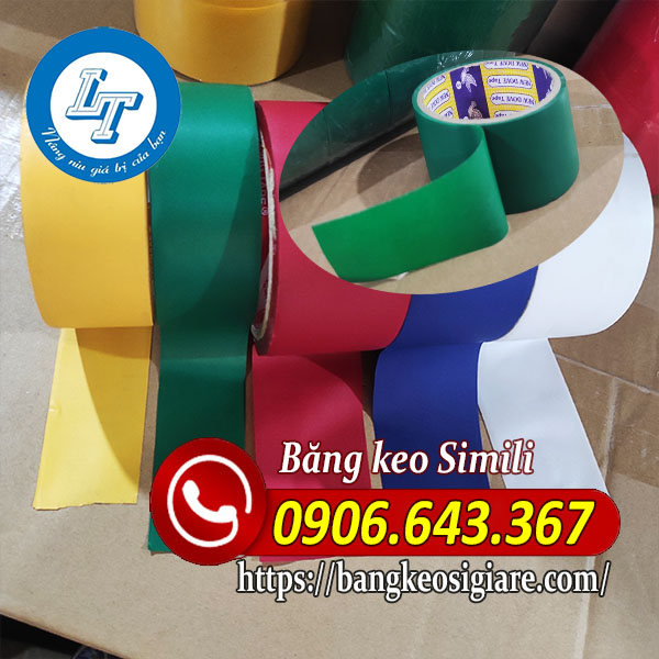SỈ BĂNG KEO SIMILI 2.4CM, 5CM ĐỦ MÀU DÁN GÁY SÁCH CẤU TẠO BĂNG KEO SIMILI