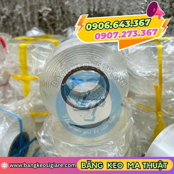 Cung cấp sỉ băng keo ma thuật trong suốt bám dính 2 mặt Cung cấp sỉ băng keo ma thuật trong suốt bám dính 2 mặt