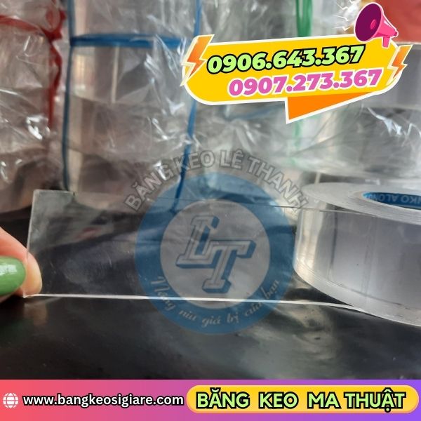 Cung cấp sỉ băng keo ma thuật trong suốt bám dính 2 mặt Cung cấp sỉ băng keo ma thuật trong suốt bám dính 2 mặt