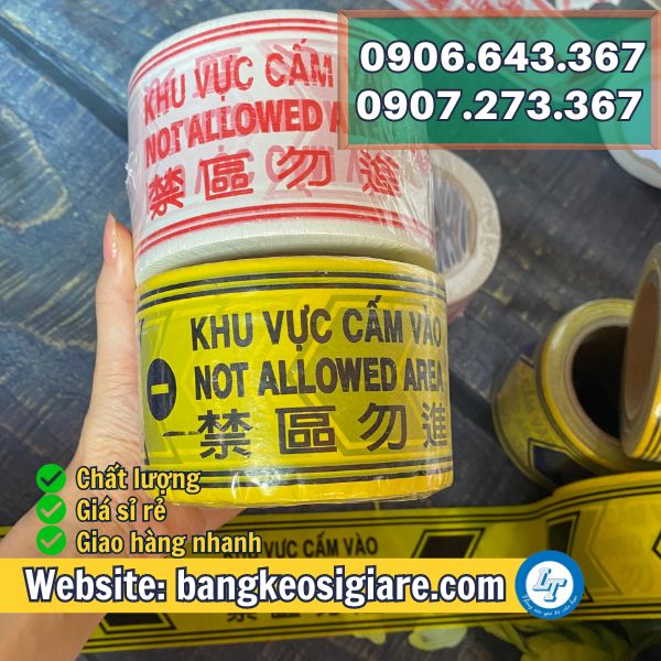 DÂY CĂNG CẢNH BÁO AN TOÀN GIÁ RẺ CHO CÔNG TRÌNH cuộn rào cảnh báo nhiều kiểu dáng