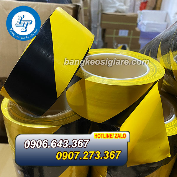 GIÁ BĂNG KEO DÁN NỀN DÁN SÀN CHẤT LƯỢNG băng keo dán nền sọc vàng đen