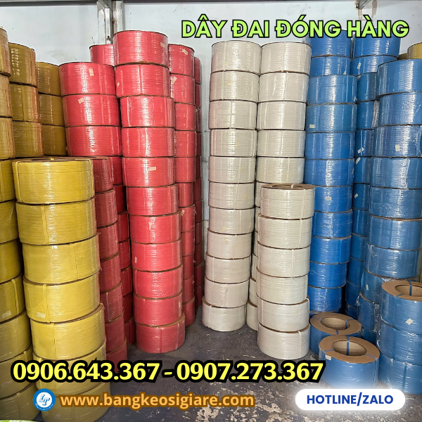 Dây đai sẵn kho nhiều màu sắc Dây đai sẵn kho nhiều màu sắc