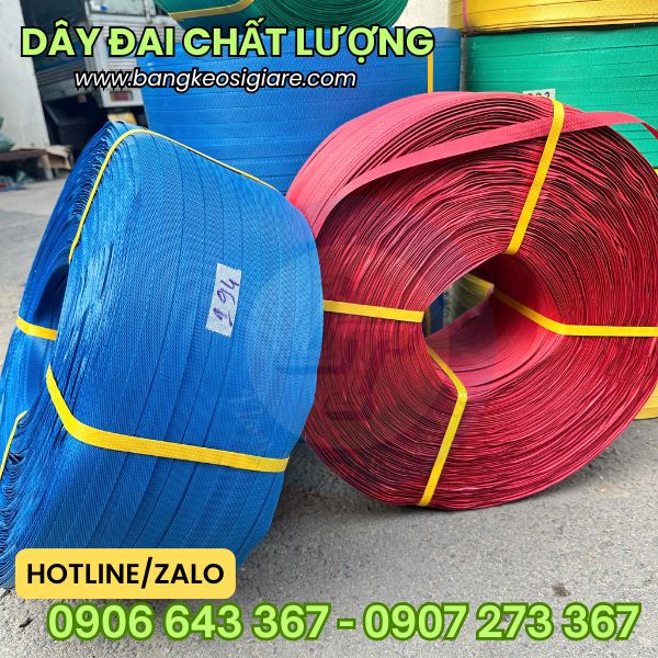 Dây đai đóng hàng chịu lực giá sỉ tại TPHCM Dây đai nhựa đan giỏ nhiều màu