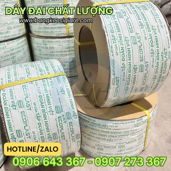 Dây đai đóng hàng chịu lực giá sỉ tại TPHCM Dây đai in logo theo yêu cầu