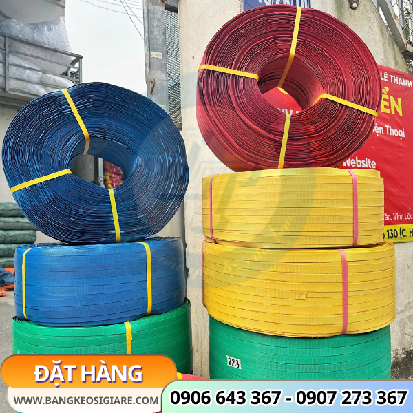 Dây đai nhựa đan giỏ đủ màu, đủ size, đủ trọng lượng giá sỉ Dây đai nhựa đan giỏ đủ màu, đủ size, đủ trọng lượng giá sỉ