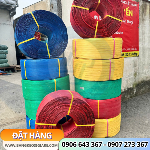 Dây đai nhựa đan giỏ đủ màu, đủ size, đủ trọng lượng giá sỉ Dây đai nhựa đan giỏ đủ màu, đủ size, đủ trọng lượng giá sỉ