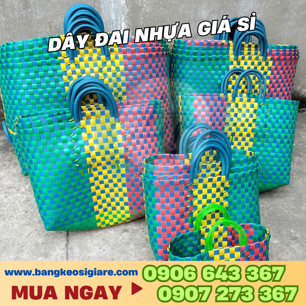 Dây đai nhựa đóng hàng giá sỉ nhiều màu Dây đai nhựa đóng hàng giá sỉ nhiều màu