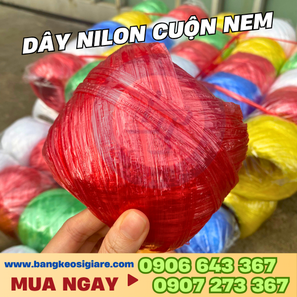 Dây nilon cuộn nem giá sỉ TP.HCM – Dây buộc nem giá rẻ số lượng lớn Dây nilon cuộn nem 100g