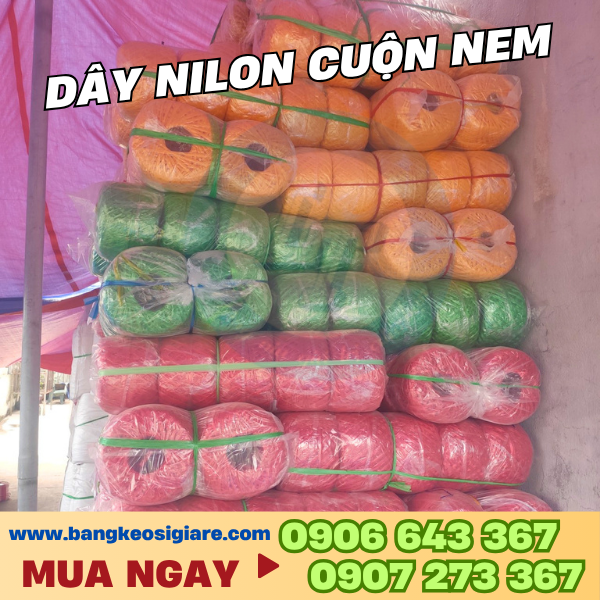 Dây nilon cuộn nem giá sỉ TP.HCM – Dây buộc nem giá rẻ số lượng lớn Dây nilon cuộn nem sẵn kho