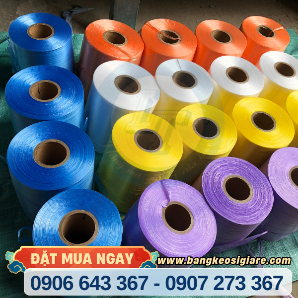 Dây nilon quấn máy đa dạng màu Dây nilon quấn máy đa dạng màu