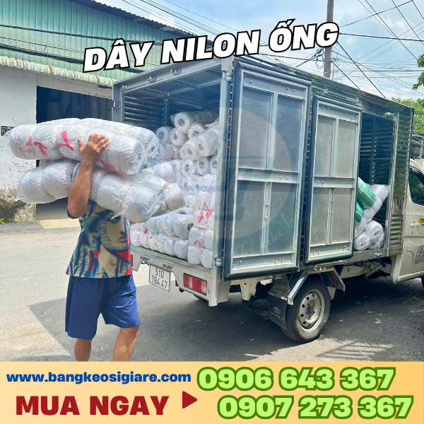 Dây nilon ống buộc hàng giá sỉ TPHCM Dây nilon ống buộc hàng giá sỉ TPHCM