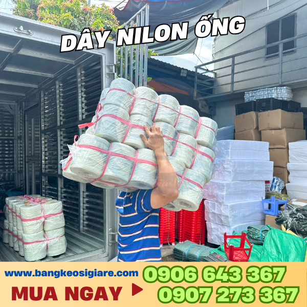 Dây nilon ống buộc hàng giá sỉ TPHCM Dây nilon ống buộc hàng giá sỉ TPHCM