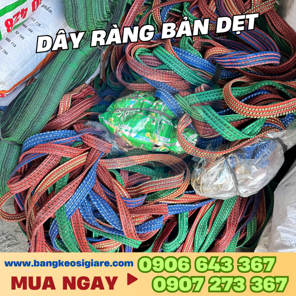 Dây thun ràng hàng bản dẹt giá sỉ đủ màu Dây thun ràng hàng bản dẹt giá sỉ đủ màu