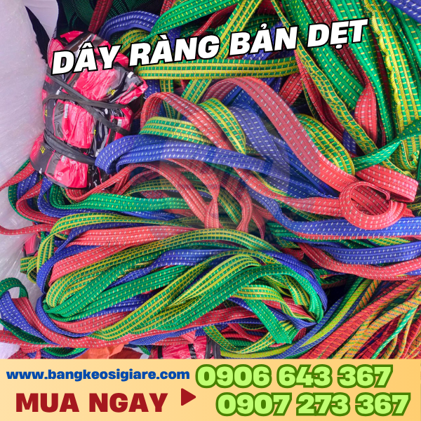 Dây thun ràng hàng bản dẹt giá sỉ đủ màu Dây thun ràng hàng bản dẹt giá sỉ đủ màu