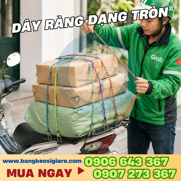 Địa chỉ bán dây thun ràng đồ dạng tròn giá sỉ Dây ràng tròn chằng hàng chắc chắn