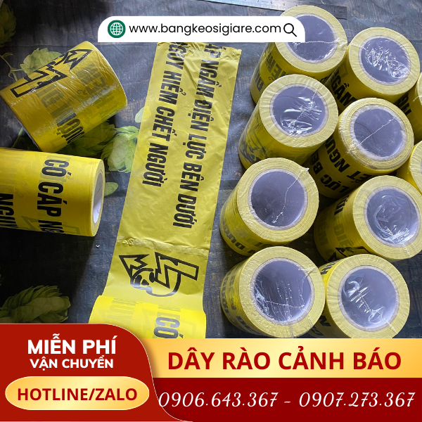 Băng rào cảnh báo cáp ngầm điện lực Băng rào cảnh báo cáp ngầm điện lực